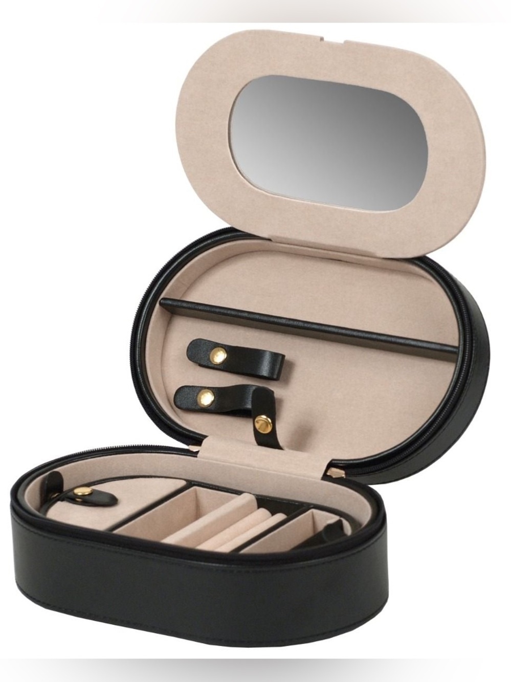 Wolf Heritage oval zip jewelry travel case - Picture 5 of 13